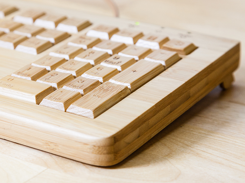 Tastatur aus Holz